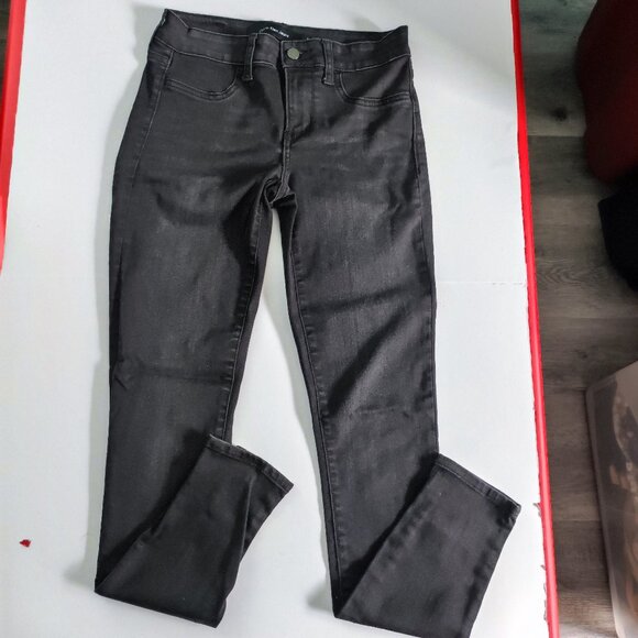 Calvin Klein Jeans women's size 4 black skinny slim fit mid-rise stretch - Picture 1 of 15